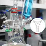 Alternative angle showing underlying build quality of StonyLab 60¡ã Offset Borosilicate Glass Powder Funnel