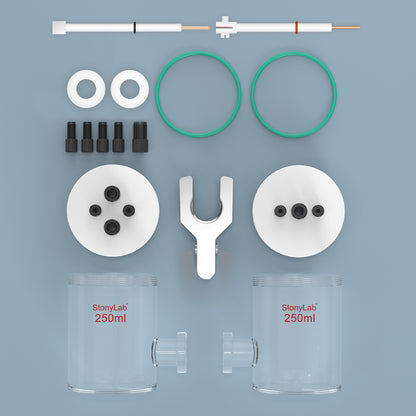 H-Type Electrolytic Cells with Two Electrodes [50-500 ml]