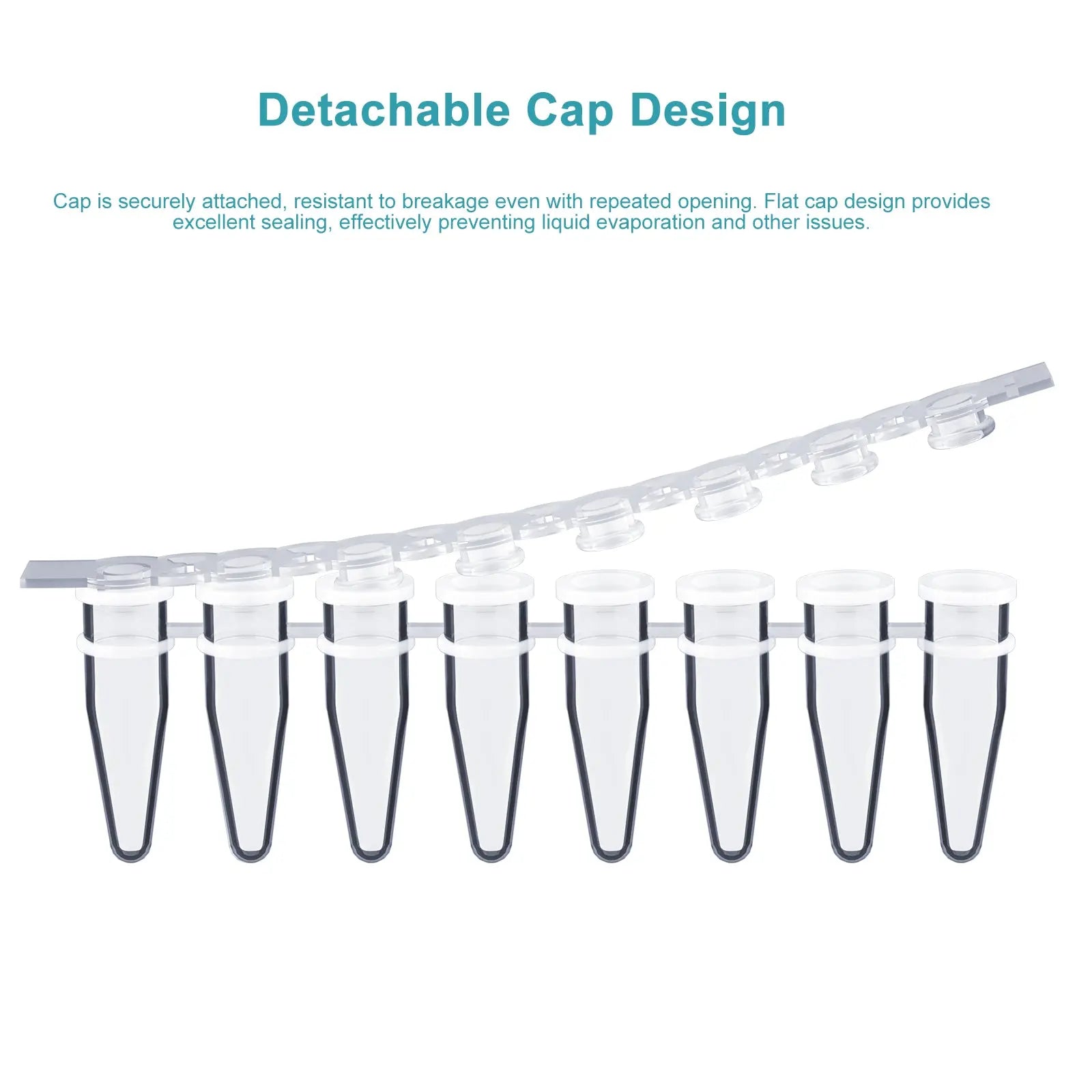 Detailed structural assembly component for StonyLab 8-Strip PCR Tubes
