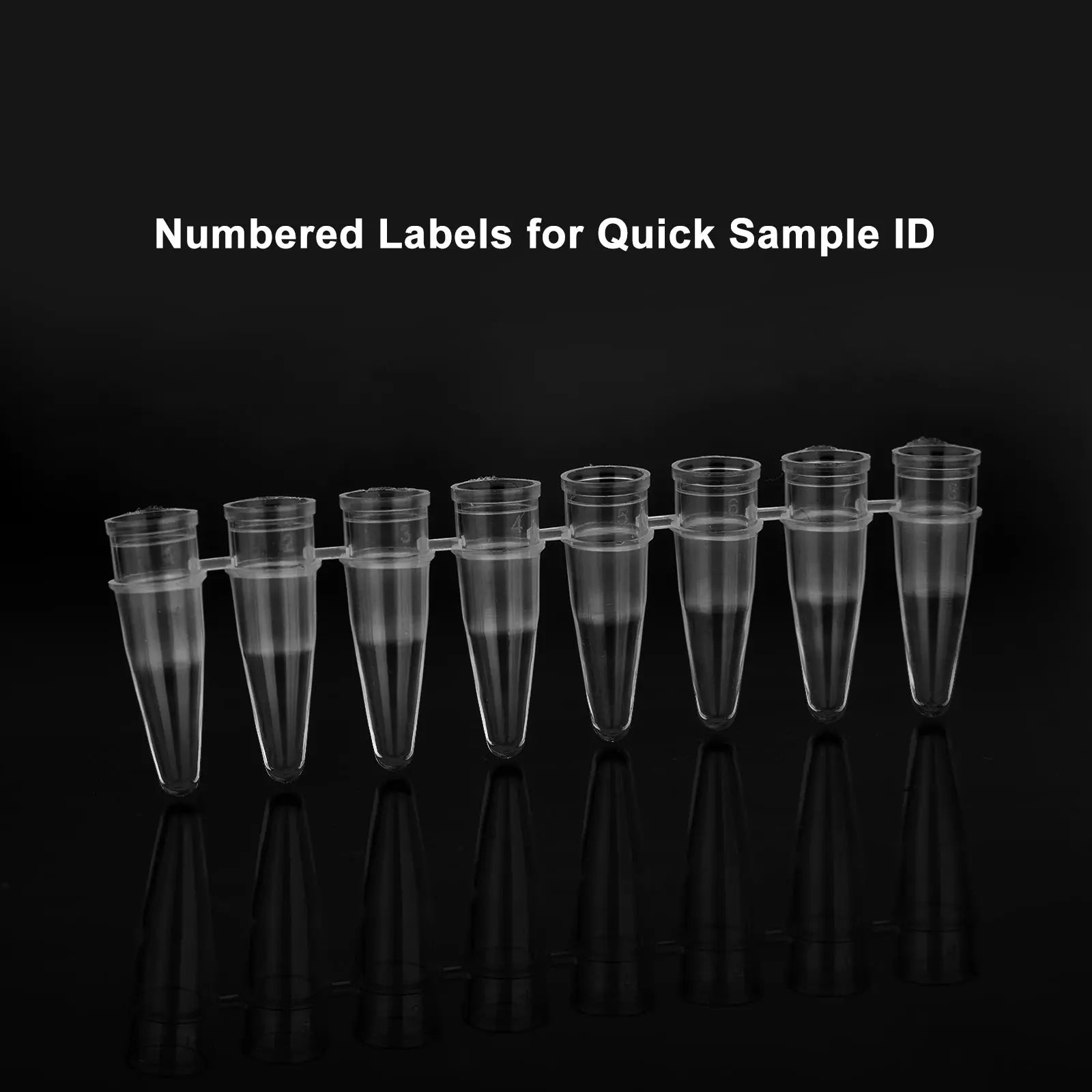 8-Strip PCR Tubes, 0.2ml Thin-Wall Flat Cap, Transparent, 200 Pack Consumables-8-Strip PCR Tubes
