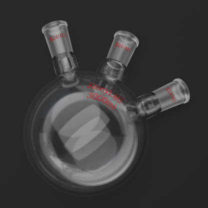 3 Neck Round Bottom Flask, 24/40 Joints, 50-5000 ml