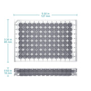 Close-up view showing the precise design and material of StonyLab 96-Well PTFE Membrane Filter Plate
