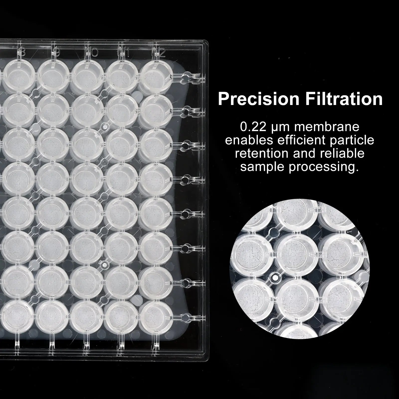 StonyLab 96-Well PTFE Membrane Filter Plate heavy duty chemical processing configuration