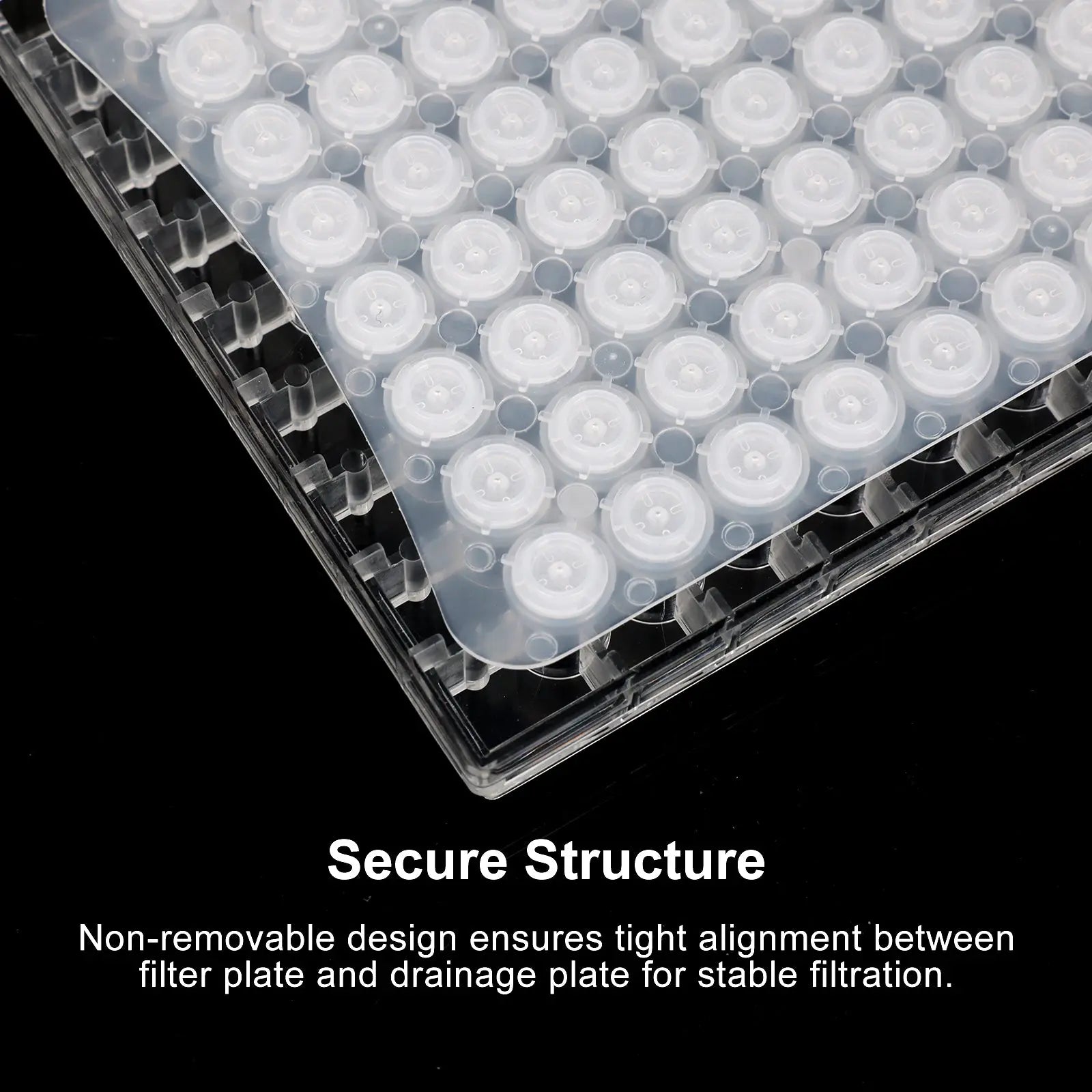 Detailed structural assembly component for StonyLab 96-Well PTFE Membrane Filter Plate