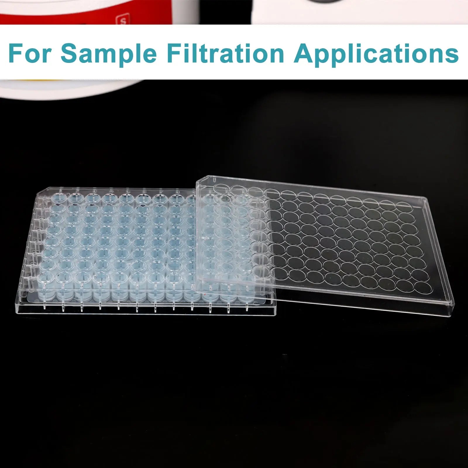 Alternative angle showing underlying build quality of StonyLab 96-Well PTFE Membrane Filter Plate