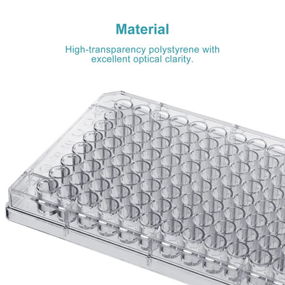 96-Well TC-Treated Cell Culture Plate, Flat Bottom, Sterile, Polystyrene, 50 Plates/Case Cell Culture-Plate
