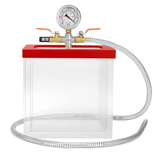 Acrylic Vacuum Chamber, 1.953 US Gal,  -100kPa Max. Vacuum with 10.2 mm Vacuum Port Desiccators-Vacuum