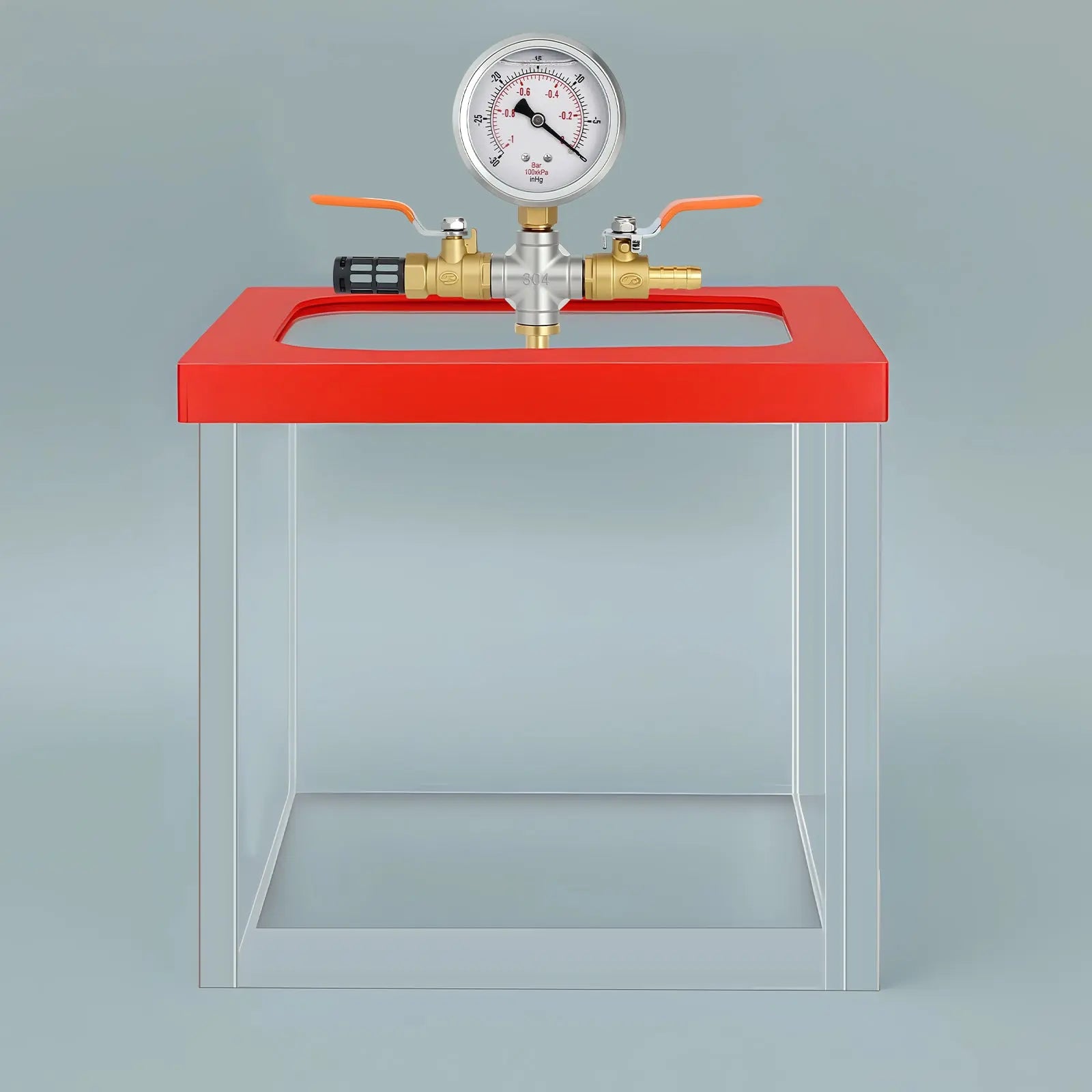 Acrylic Vacuum Chamber, 1.953 US Gal,  -100kPa Max. Vacuum with 10.2 mm Vacuum Port Desiccators-Vacuum