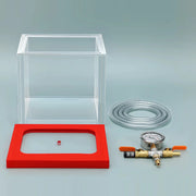 Comprehensive product view and setup components for StonyLab Acrylic Vacuum Chamber with 10.2 mm Vacuum Port