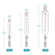 Close-up view showing the precise design and material of StonyLab Addition Funnel