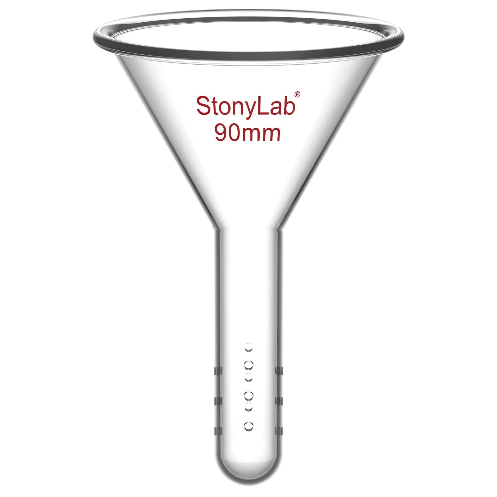 Addition Funnel, for Flash Chromatography, 12 & 19 mm OD Stem, 90 mm Top OD Funnels-Glass Funnels