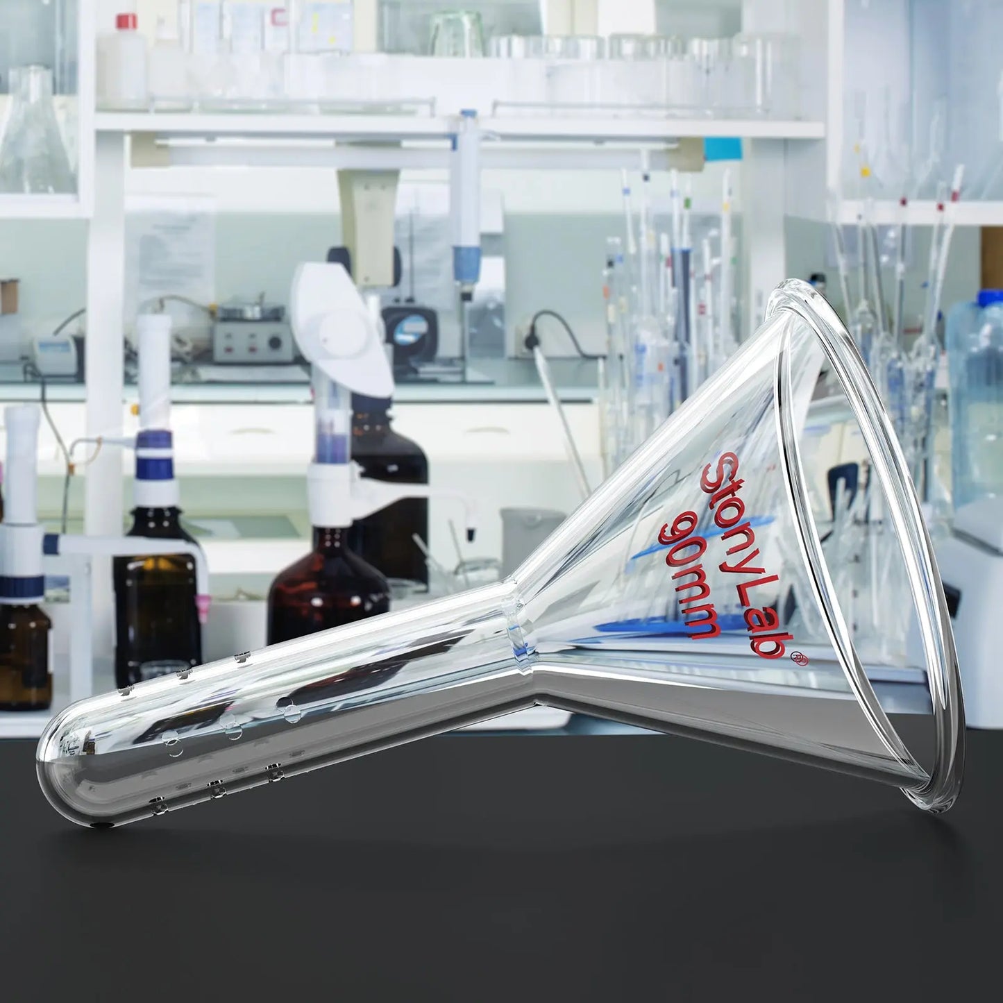 Addition Funnel, for Flash Chromatography, 12 & 19 mm OD Stem, 90 mm Top OD Funnels-Glass Funnels