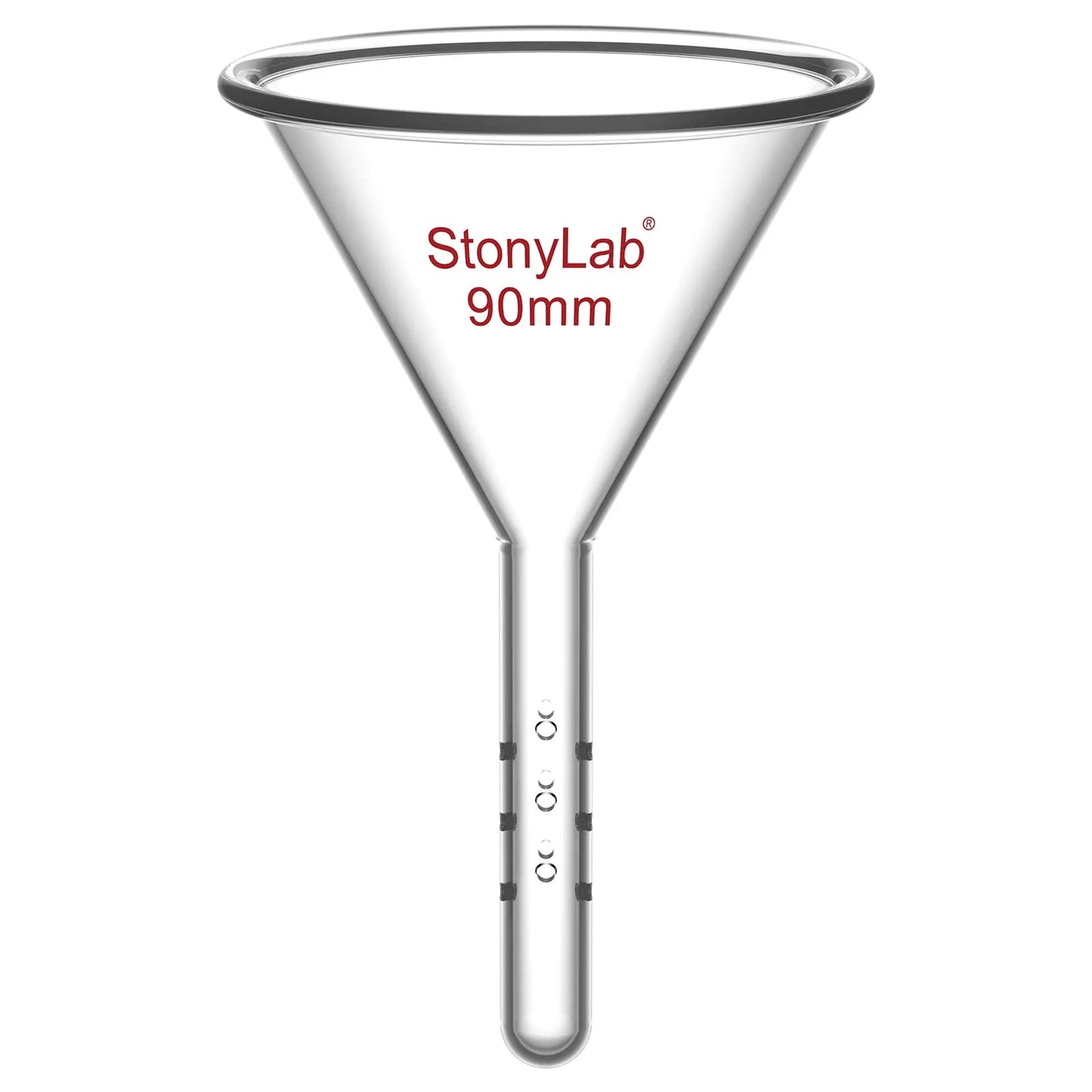 Addition Funnel, for Flash Chromatography, 12 & 19 mm OD Stem, 90 mm Top OD Funnels-Glass Funnels