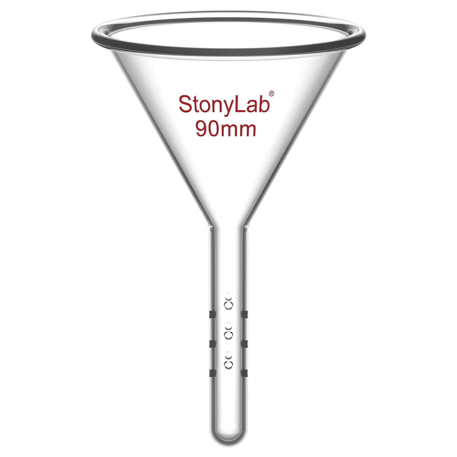 Addition Funnel, for Flash Chromatography, 12 & 19 mm OD Stem, 90 mm Top OD Funnels-Glass Funnels