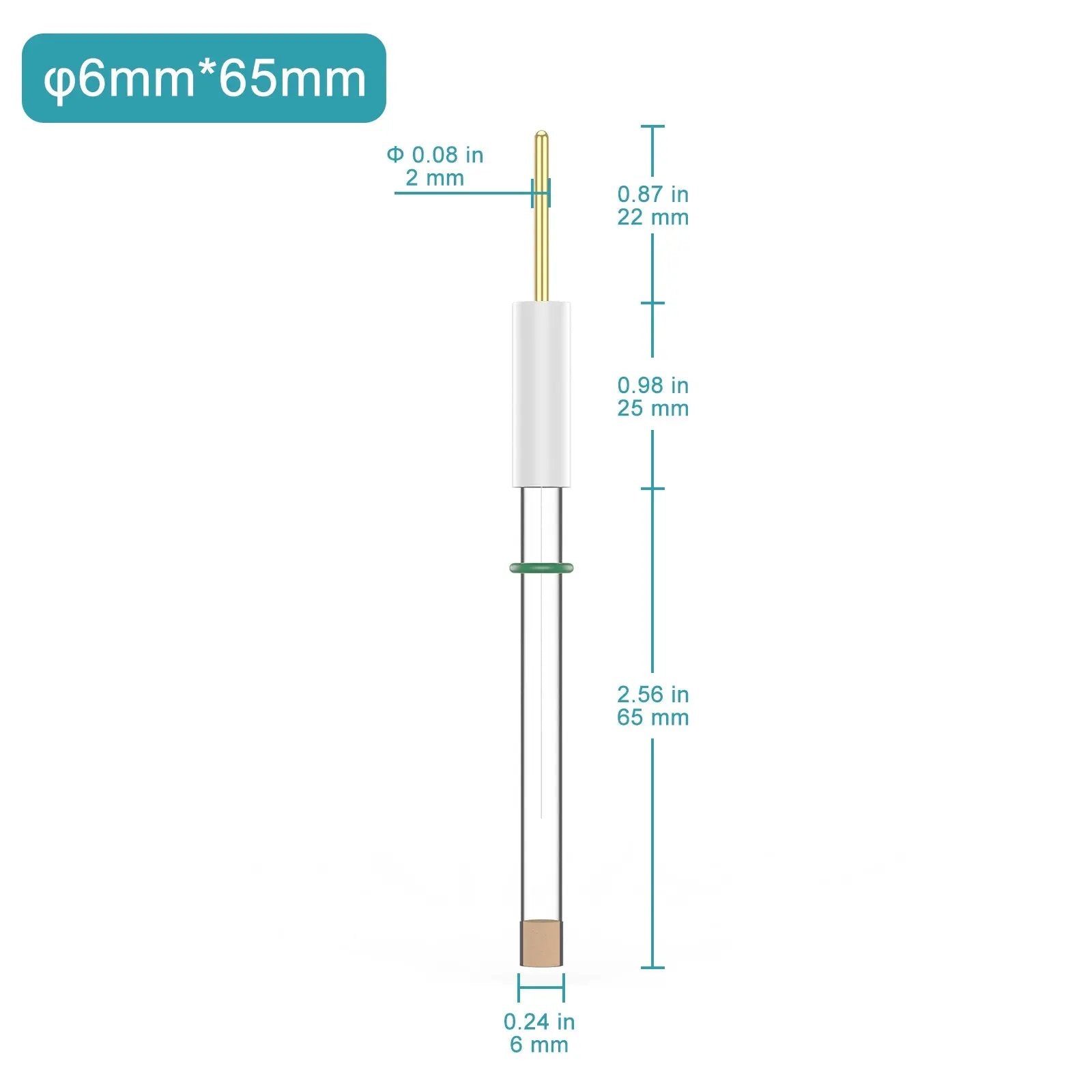 Ag/AgCl Reference Electrode, 6x65 mm, Non-Aqueous Phase Electrode-Reference