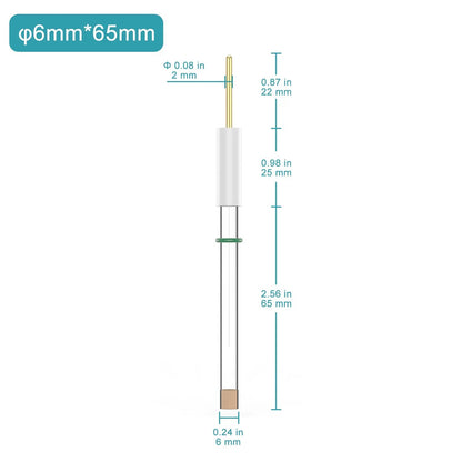 Ag/AgCl Reference Electrode, 6x65 mm, Non-Aqueous Phase Electrode-Reference