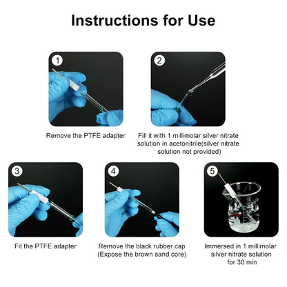 Ag/AgCl Reference Electrode, 6x65 mm, Non-Aqueous Phase Electrode-Reference