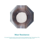 Alternative angle showing underlying build quality of StonyLab Agate Mortar & Pestle (40 mm