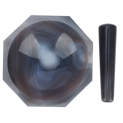 Agate Mortar & Pestle (40mm/100mm/150mm) Agate Mortar