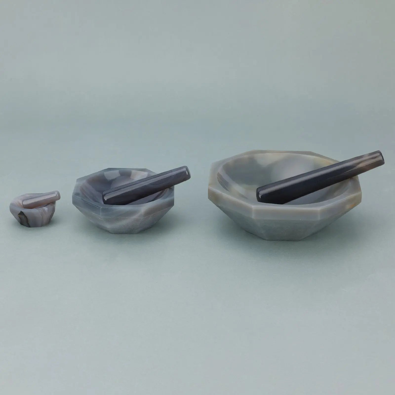 Agate Mortar & Pestle (40mm/100mm/150mm) Agate Mortar