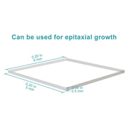 Close-up view showing the precise design and material of StonyLab Al?O? Alumina Single Crystal Substrate