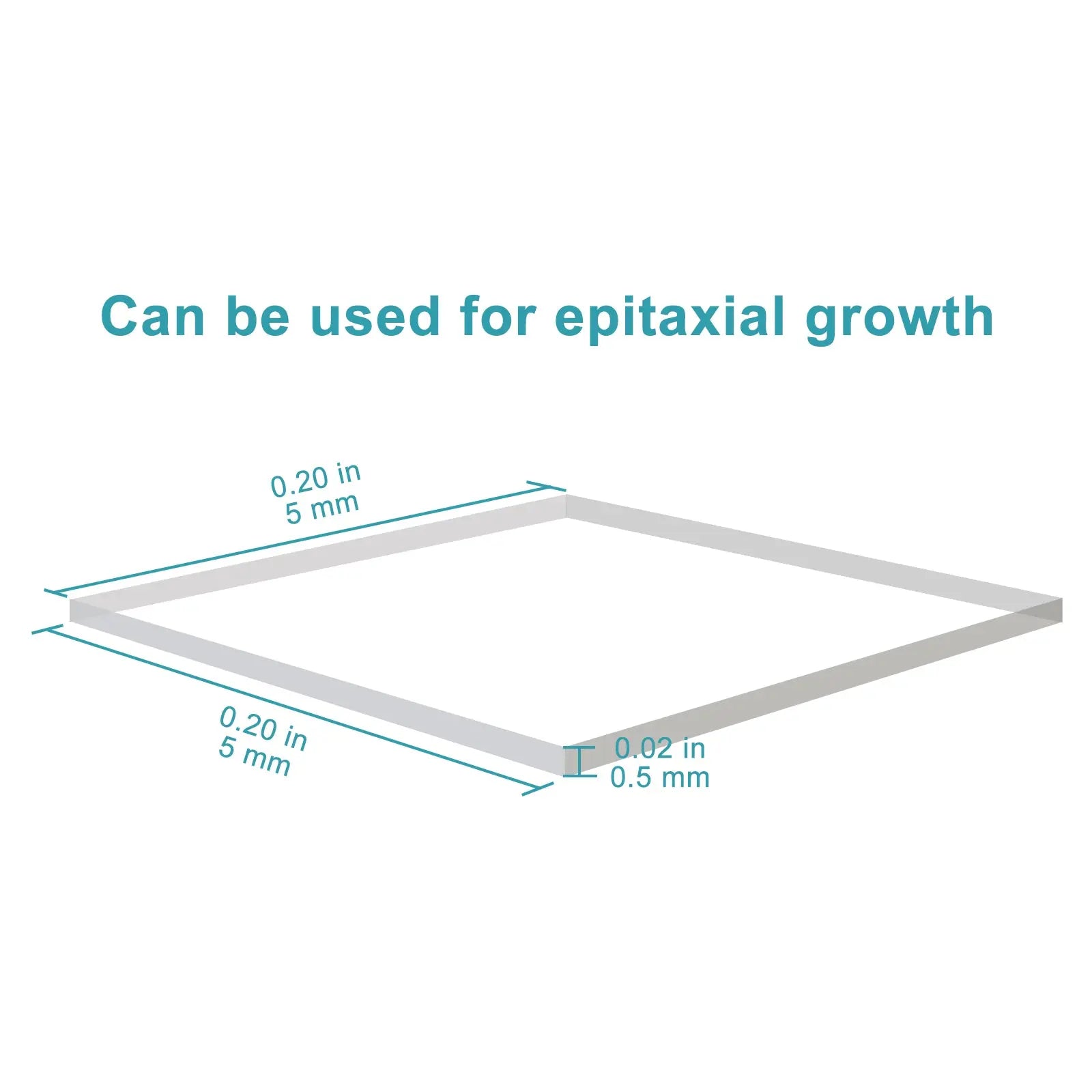 Close-up view showing the precise design and material of StonyLab Al?O? Alumina Single Crystal Substrate
