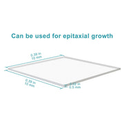 Side view and dimensional layout of the durable StonyLab Al?O? Alumina Single Crystal Substrate