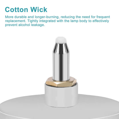 Alcohol Lamp, Stainless Steel, No Alcohol Included, 200/400 ml Alcohol Lamp