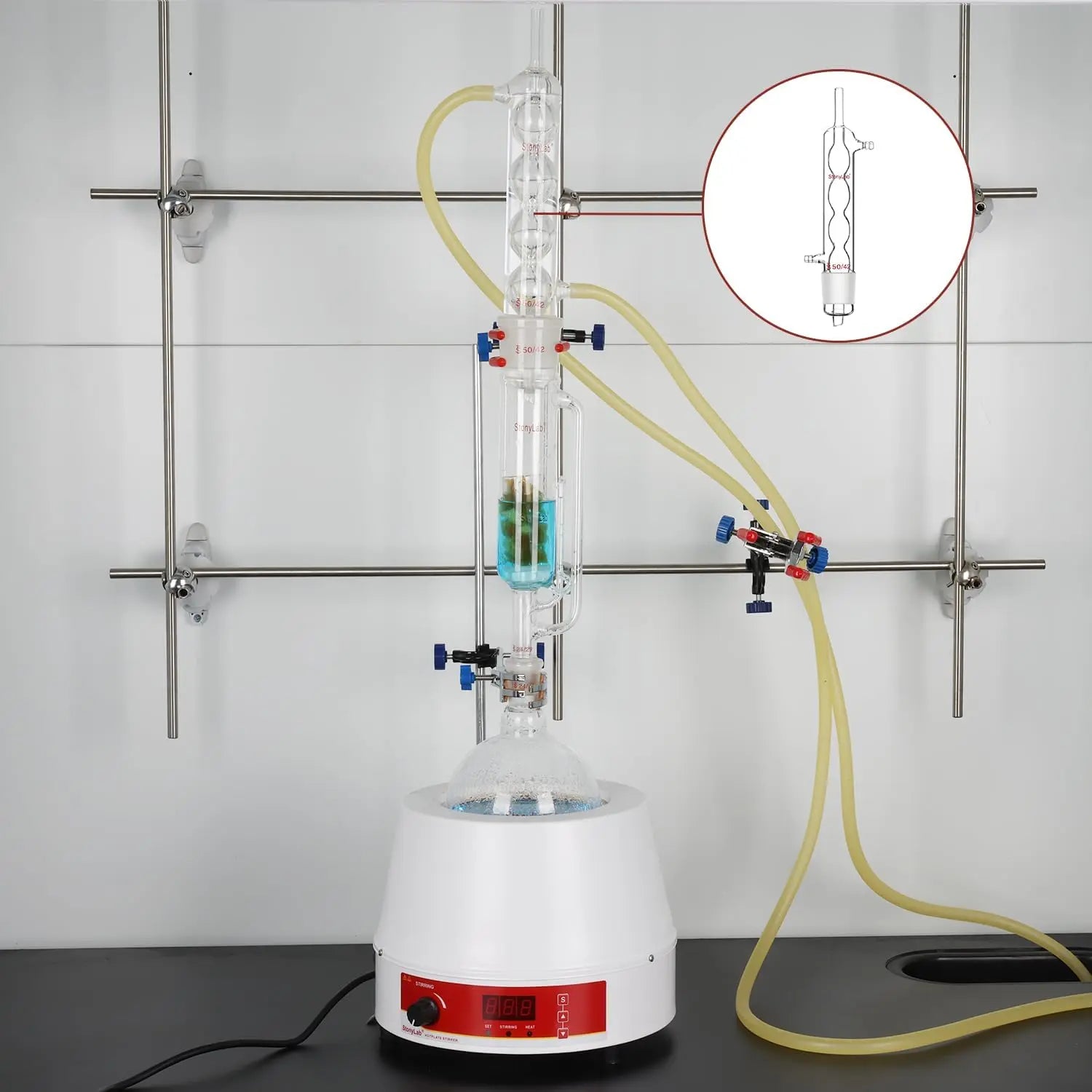 Allihn Condenser Reflux for Soxhlet Extractor - StonyLab