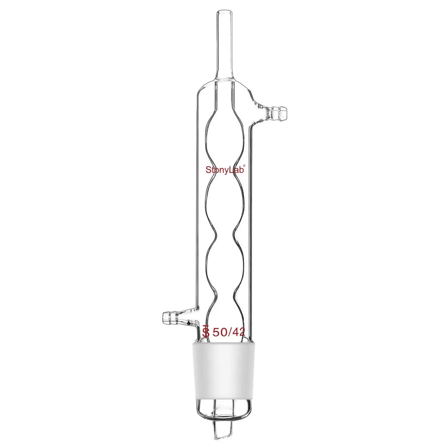 Alternative angle showing underlying build quality of StonyLab Allihn Condenser Reflux for Soxhlet Extractor