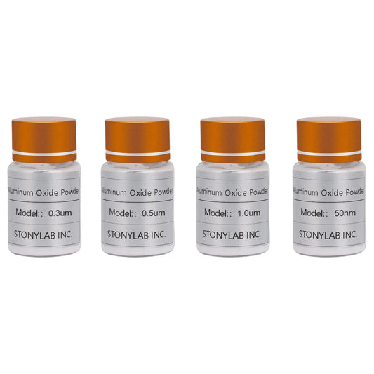 High-purity alumina polishing powder for electrochemical electrode surface preparation 1.0 0.5 0.3 and 0.05 μm polishing abrasive 20 g bottle StonyLab