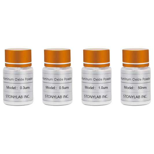 Alumina Polishing Powder for Electrochemical Electrode Polishing, 1.0/0.5/0.3/0.05 μm, 20 g per Bottle Alumina Polishing Powder