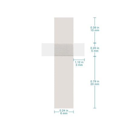Aluminum Cathode & Nickel-Plated Copper Anode Battery Tab Set for Lithium-Ion Cell Assembly, 0.1 x 6 x 35 mm, 50 Pairs (100 pcs Total)