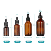 Close-up view showing the precise design and material of StonyLab Amber Dropper Bottle