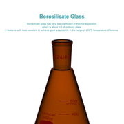 Amber Erlenmeyer Flask, 24/40 Joint, 100-500 ml Flasks-Erlenmeyer
