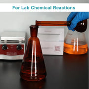 Amber Erlenmeyer Flask, 24/40 Joint, 100-500 ml Flasks-Erlenmeyer