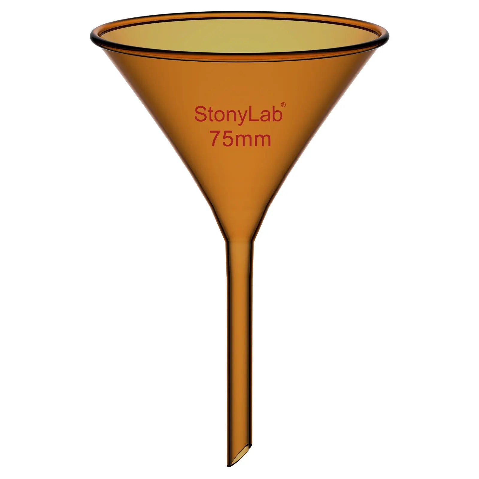 Comprehensive product view and setup components for StonyLab Amber Filter Funnel