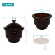 StonyLab Amber Glass Desiccator heavy duty chemical processing configuration