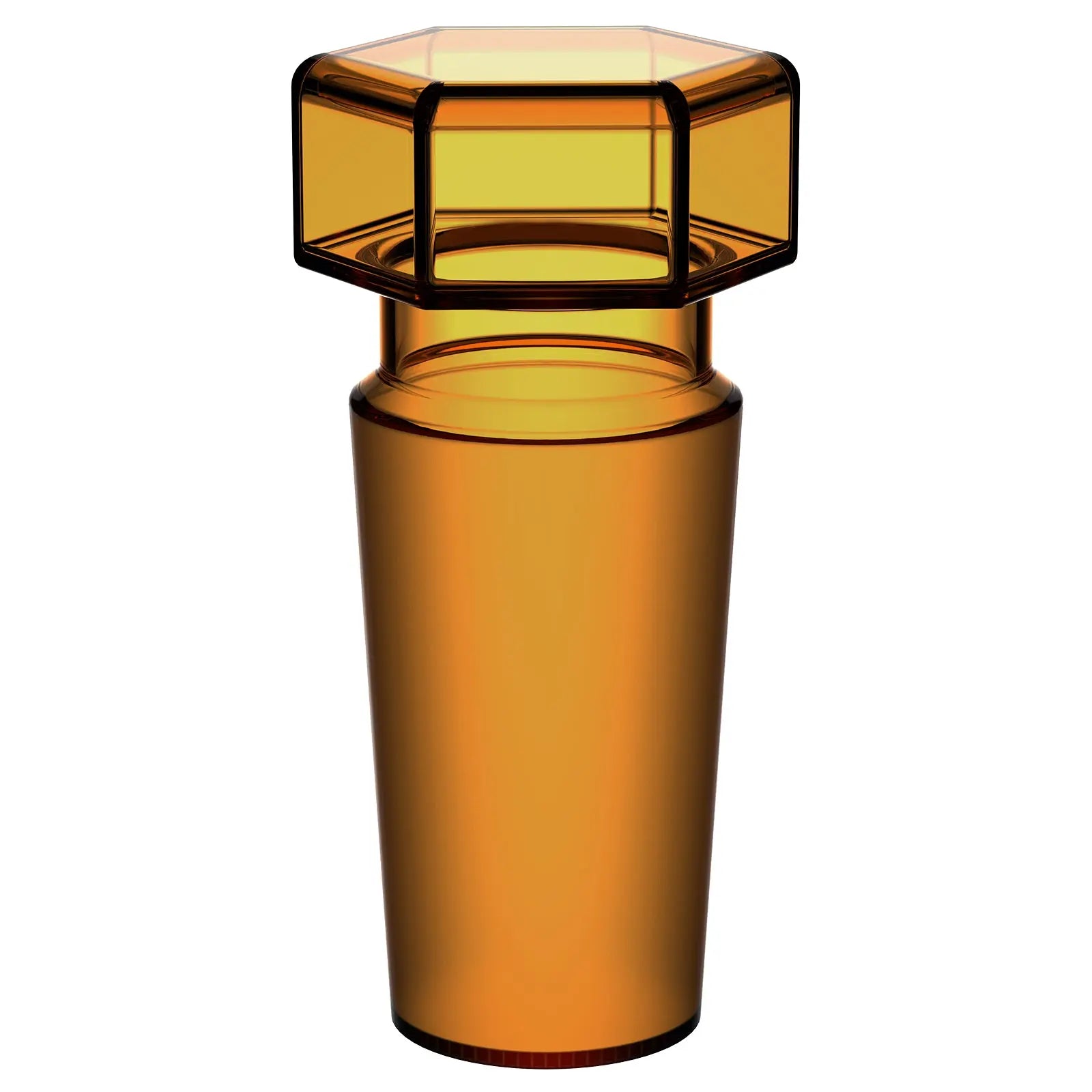 Amber Glass Stoppers, Hex-Head, Hollow Stoppers-Glass 24/40