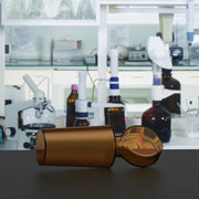 Alternative angle showing underlying build quality of StonyLab Amber Glass Stoppers