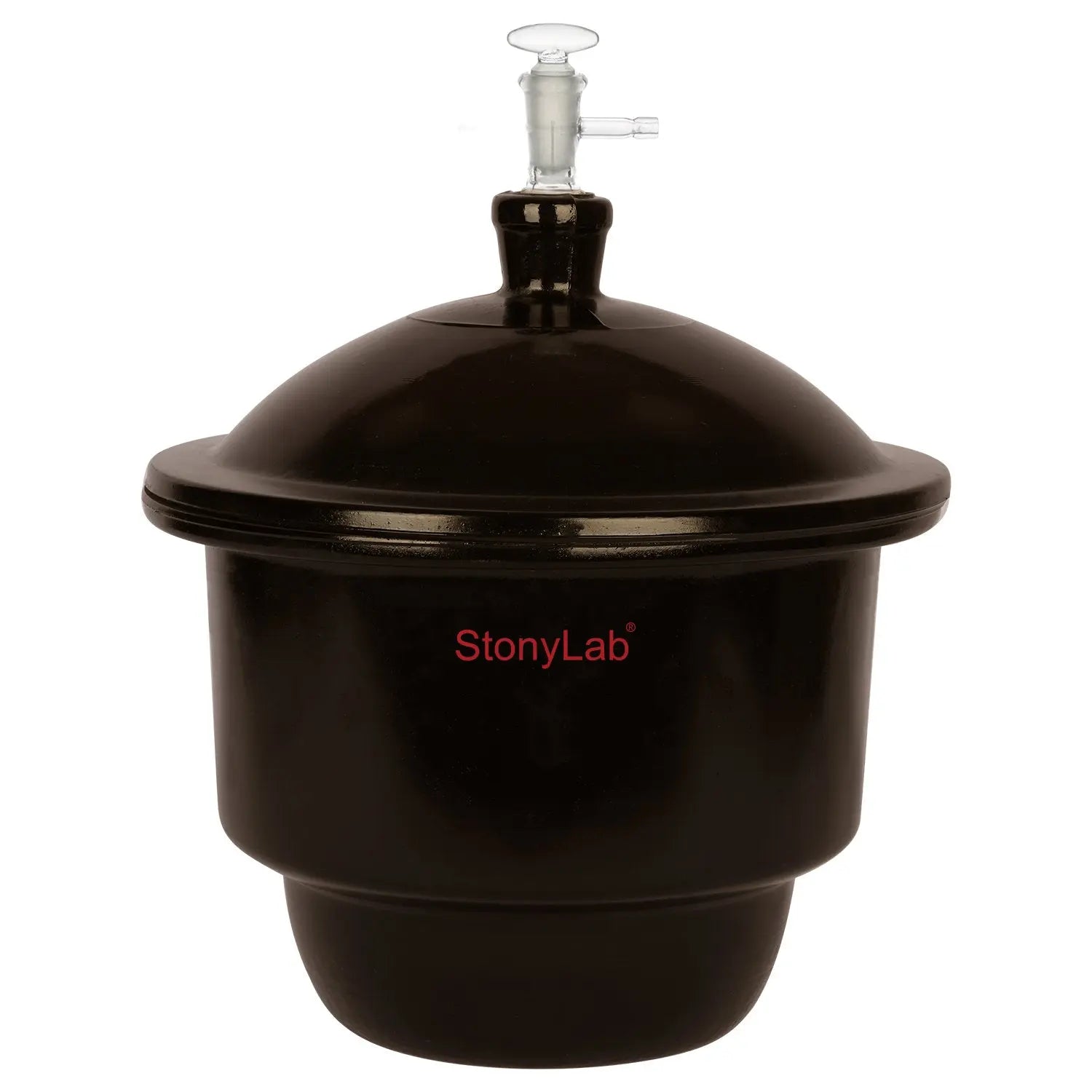 Amber Glass Vacuum Desiccator with Glass Vacuum Valve Desiccators-Vacuum 240mm (9.4 Inch)