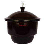 Comprehensive product view and setup components for StonyLab Amber Glass Vacuum Desiccator