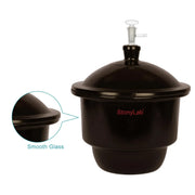 Comprehensive product view and setup components for StonyLab Amber Glass Vacuum Desiccator