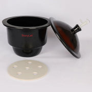 Comprehensive product view and setup components for StonyLab Amber Glass Vacuum Desiccator