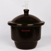 Comprehensive product view and setup components for StonyLab Amber Glass Vacuum Desiccator