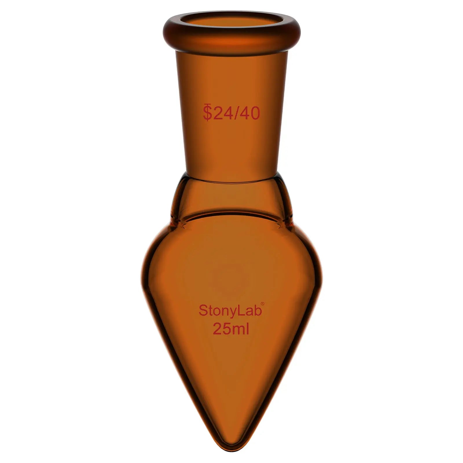 Comprehensive product view and setup components for StonyLab Amber Single Neck Flask