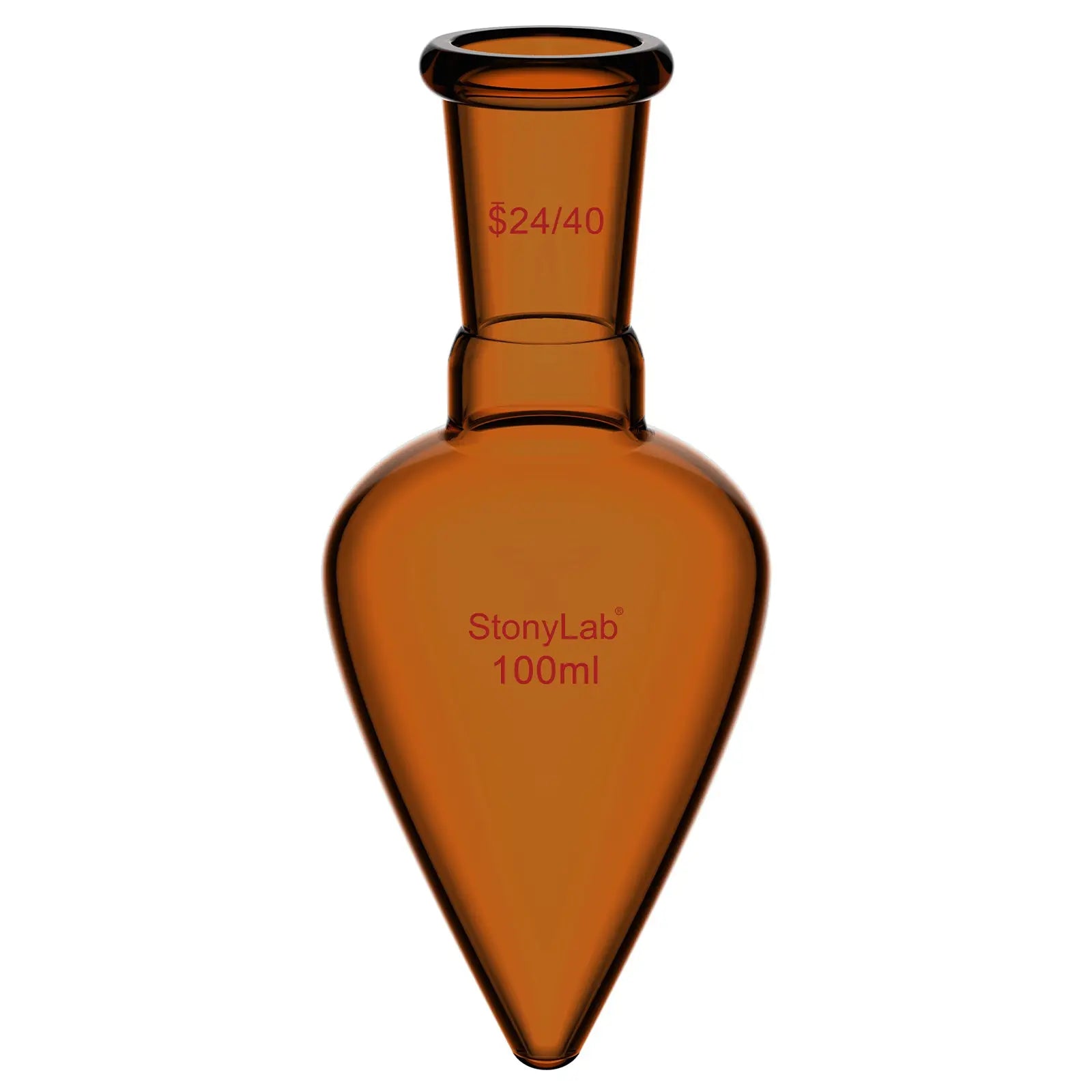 Comprehensive product view and setup components for StonyLab Amber Single Neck Flask