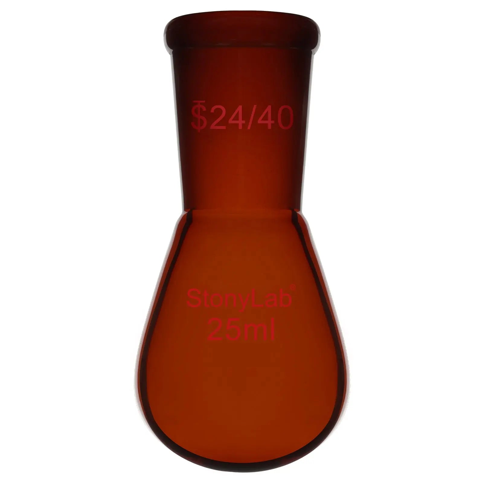 Comprehensive product view and setup components for StonyLab Amber Single Neck Recovery Flask
