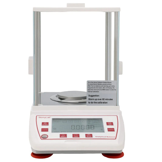Analytical Balance, 0.1 mg Readability, Internal Calibration, Metal Construction balance