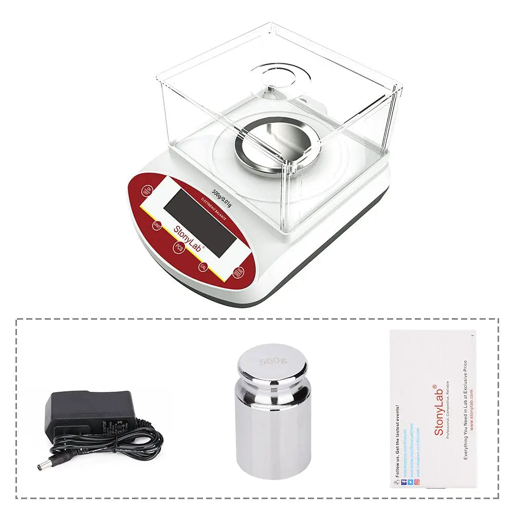 Alternative angle showing underlying build quality of StonyLab Analytical Balance